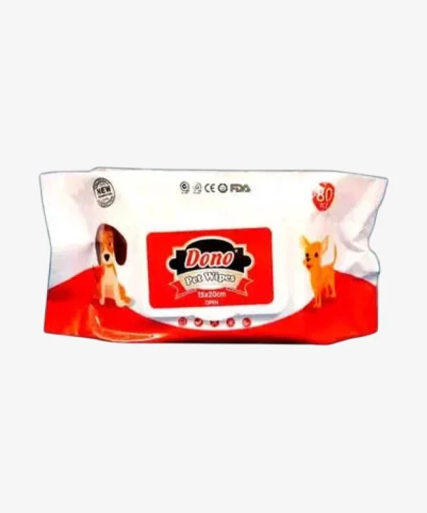 Dono Pet Wipes 80 Pieces