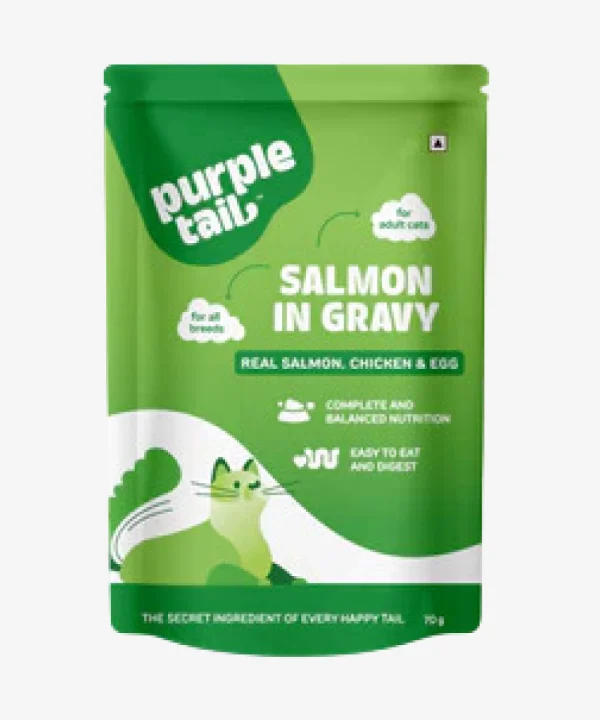 Fm Purple Tail Salmon In Gravy Foradult 70gm