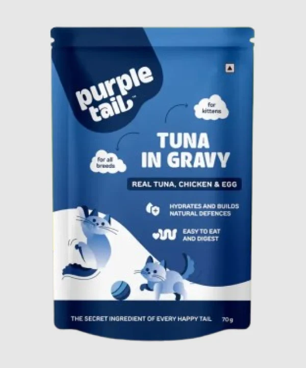 Fm Purple Tail Tuna In Gravy For Kitten 70gm