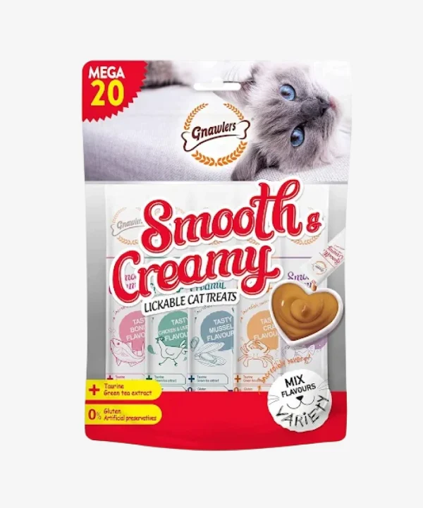 Gnawlers Creamy Treat Mix Flavour 20 Tubes