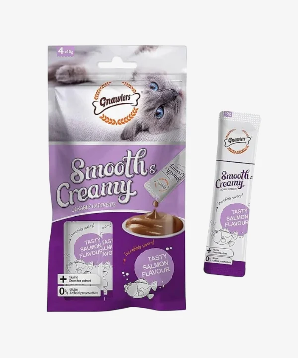 Gnawlers Creamy Treat Salmon Flavour 20 Tubes